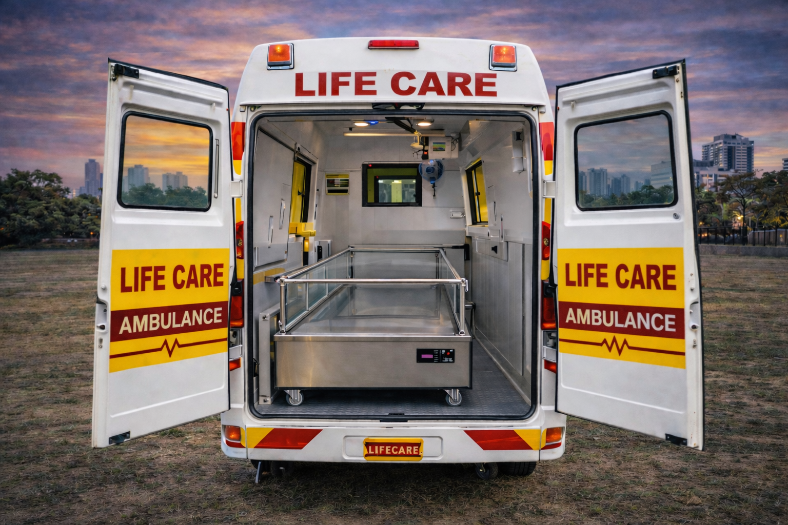 Ambulance With Body Freezer Box